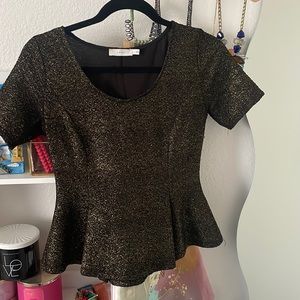 Black golden Lush top
